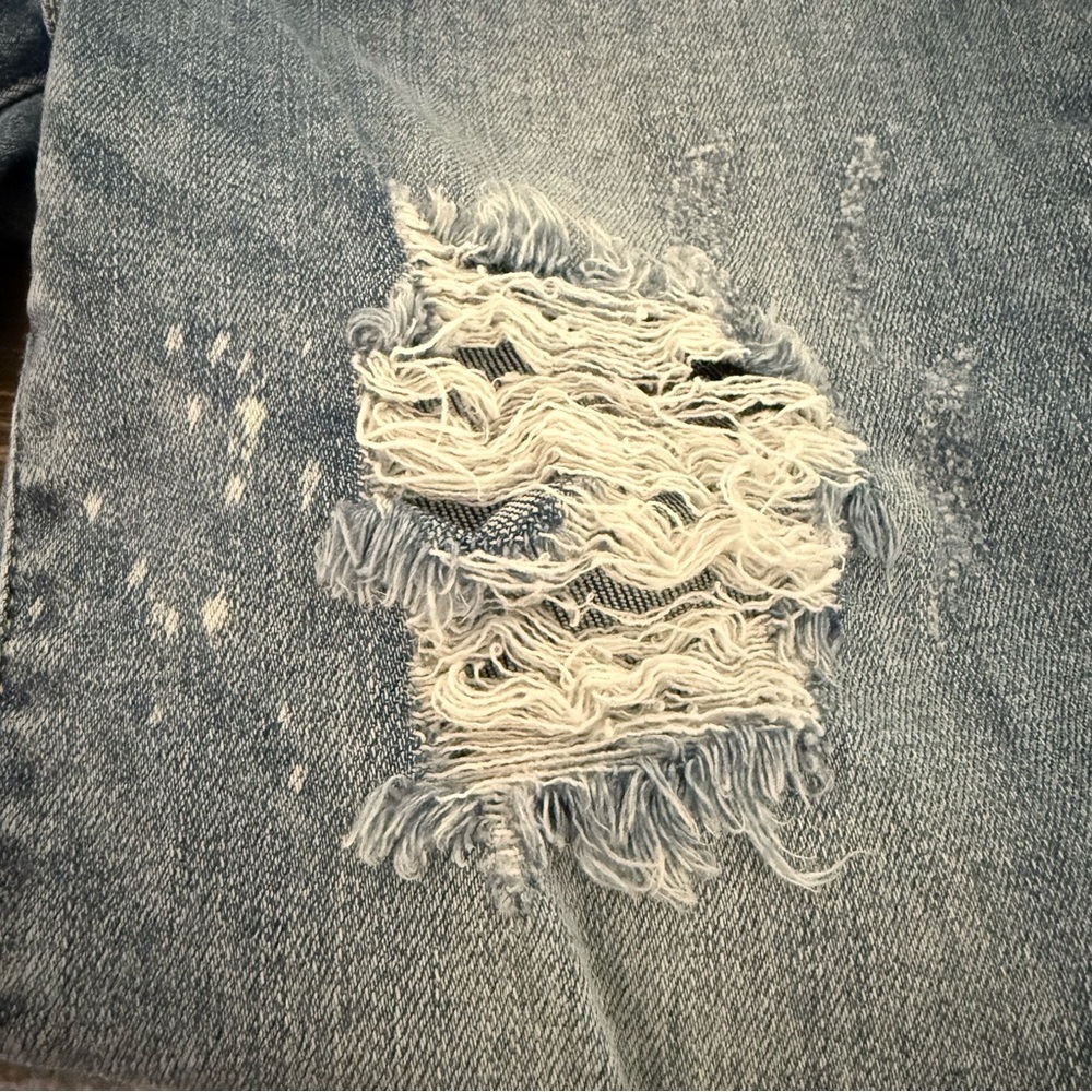Judy Blue Distressed Light Blue Skinny Fit High Rise Jeans Size 7/28 - Picture 9 of 10